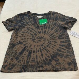 Pact Organic Cotton Husk Spiral Tie Dye Tee sz Small